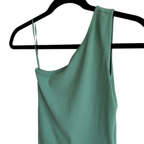 NWT Madewell Supima Rib One-Shoulder Tank,Trellis Green, Size XS - Picture 6 of 9